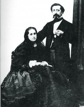Marcial del Adalid and wife 1885