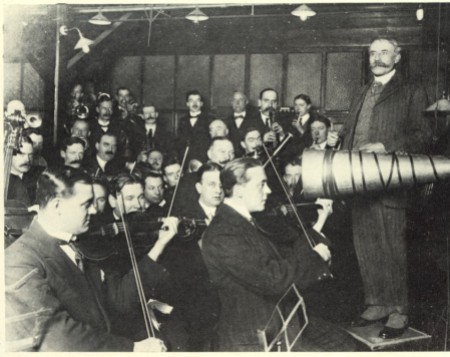 Grabación na BBC con Elgar ( 1912) f.d
