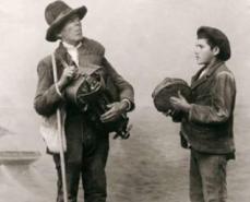 O cego de Padrenda e o seu lazarillo, Ponrevedra sobre 1890